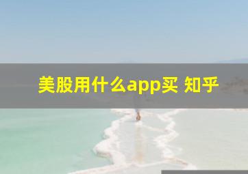 美股用什么app买 知乎